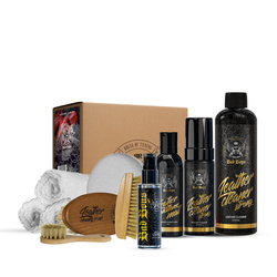 BadBoys Leather Care Set Premium Strong - Zestaw do czyszczenia oraz konserwacji tapicerki skórzanej