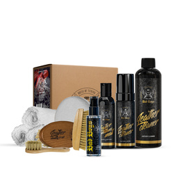 BadBoys Leather Care Set Premium - Zestaw do czyszczenia oraz konserwacji tapicerki skórzanej